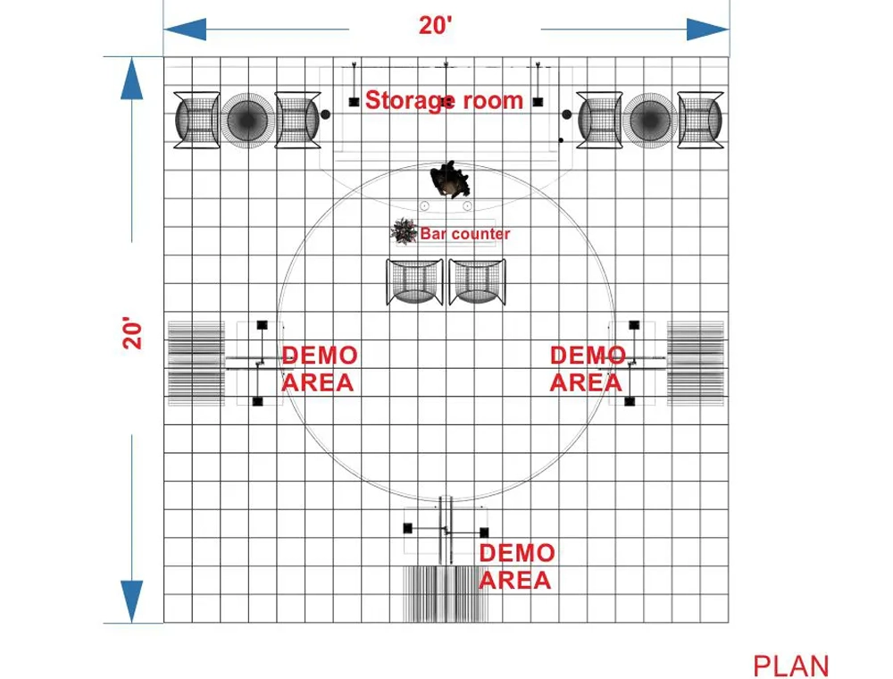 Convenient 20x20 booth rental services